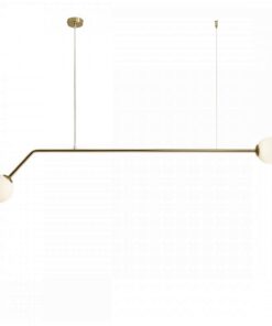 Køb Limelight - Loftlampe i guldfarvet metal og hvidt glas
