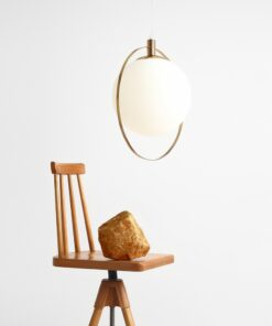 Køb Magic - Loftlampe i guldfarvet metal og hvidt glas online billigt møbel