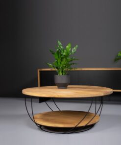 Køb Kinski - Sofabord i stål og egetræ