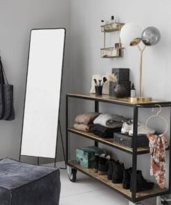 Køb Rolly - Reol i metal og lys mango træ online billigt møbel