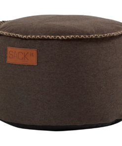 Køb Puf RETROit Canvas drum Dark Brown online billigt møbel