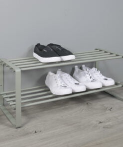 Køb Dinex - Skostativ i støvet grønt metal online billigt møbel