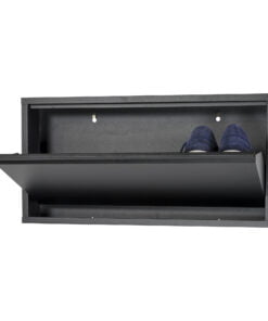 Køb Zapato - Skoskab med 1 rum - sort metal online billigt møbel