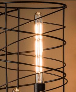 Køb Aflang LED pære i ravfarvet glas online billigt møbel