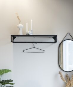 Køb Zeta - Hattehylde i sort metal online billigt møbel