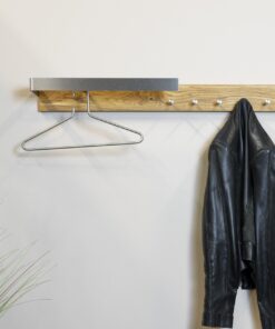 Køb Royce - Hattehylde i rustfri stål og egetræ