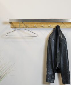 Køb Royce - Hattehylde i rustfri stål og egetræ online billigt møbel