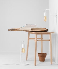 Køb Flight - Væglampe i hvid metal online billigt møbel