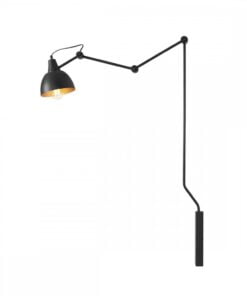 Køb Verdi - Væglampe i sort metal online billigt møbel