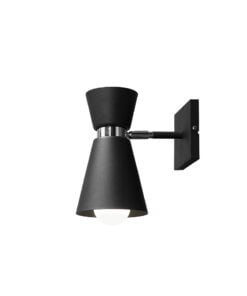 Køb Vitrum - Væglampe i sort og krom online billigt møbel