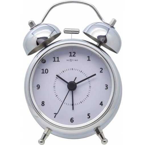 Køb Wake Up - Vækkeur i sølv og hvid online billigt møbel