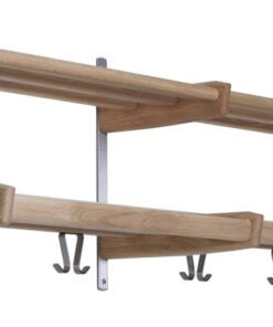 Køb Soul - Dobbelt hattehylde med en bredde på 115 cm Hvidolieret eg online billigt møbel