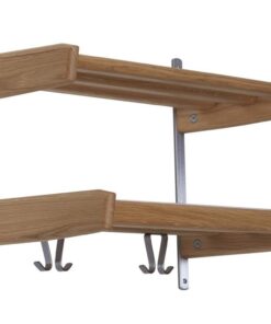 Køb Soul - Dobbelt hattehylde med en bredde på 59 cm Lakeret eg online billigt møbel