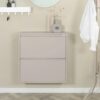 Køb Zapato - Skoskab med 2 dobbelt rum - silky taupe  metal online billigt møbel