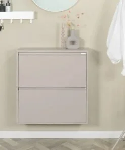 Køb Zapato - Skoskab med 2 dobbelt rum - silky taupe  metal online billigt møbel