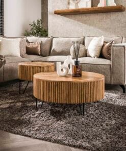 Køb Drums - Sofabordssæt i massivt mangotræ online billigt møbel