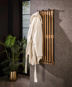 Køb Zanzibar - Knagerække i massiv mangotræ med 6 knager online billigt møbel