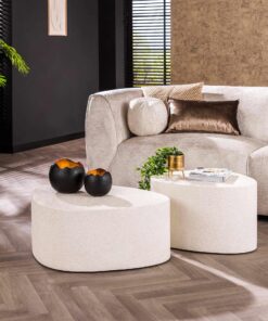 Køb Peak - Sofabordssæt i hvid marmor composite