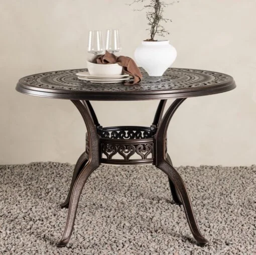 Køb Hector - Cafebord i brun aluminium