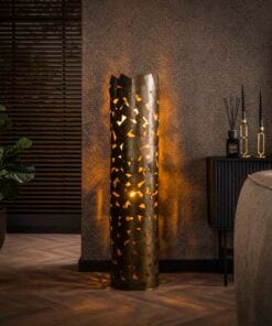 Køb Patch - Gulvlampe i antik patineret bronze Levering med pære(r) online billigt møbel