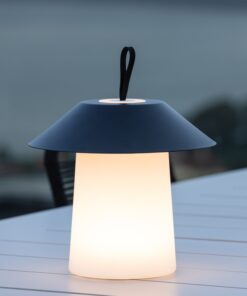 Køb Bolsena - Udendørs bordlampe i sort metal og plast online billigt møbel