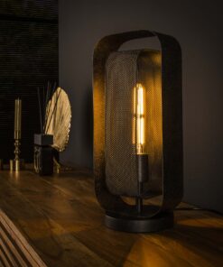 Køb Doblas - Bordlampe i sort metal Levering med pære(r) online billigt møbel