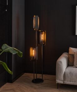 Køb Doblas - Gulvlampe i sort metal Levering med pære(r) online billigt møbel