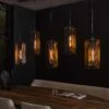 Køb Doblas - Loftlampe i sort metal med fem skærme Levering med pære(r) online billigt møbel